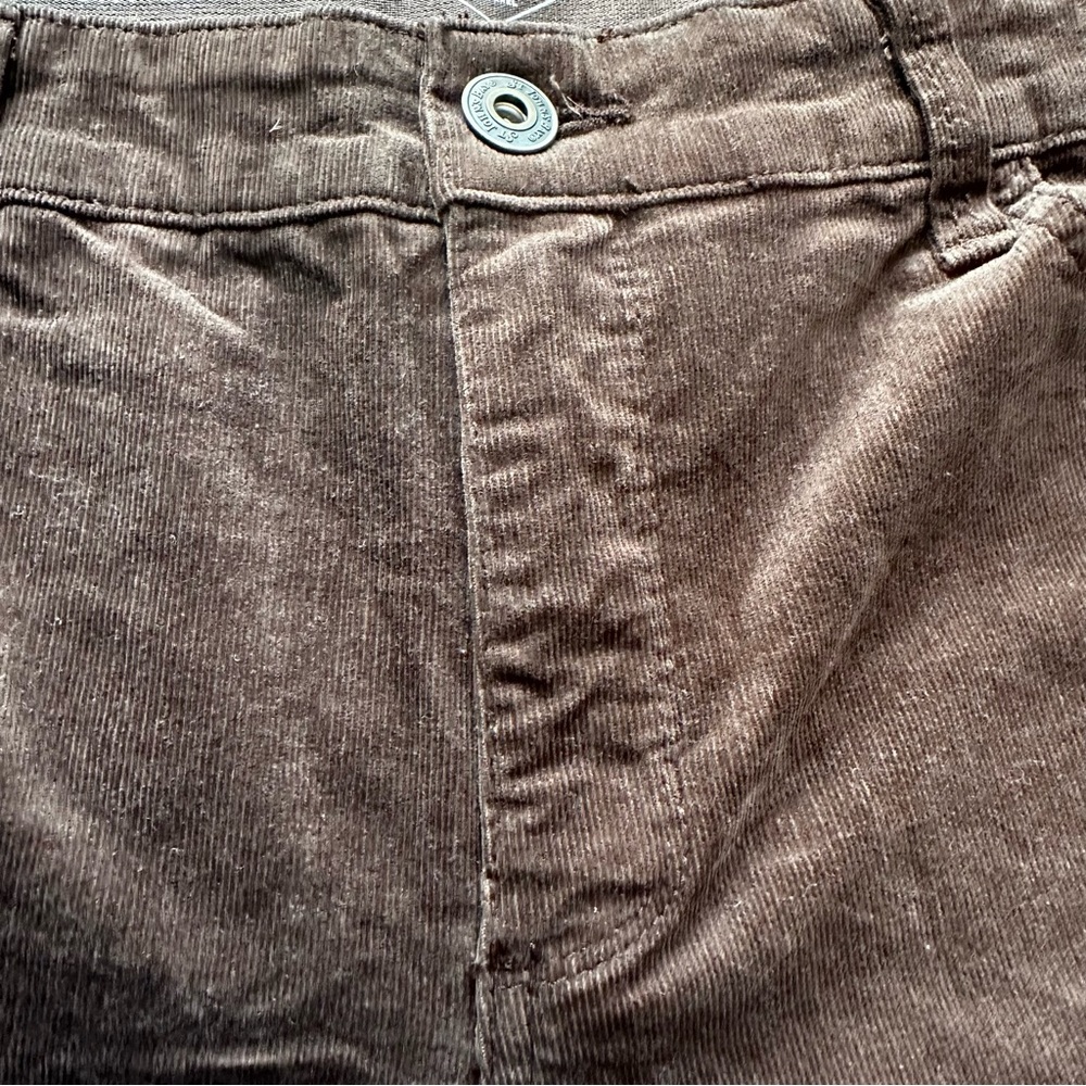 St John's Bay Dark Brown Velvet Feel Corduroy Pants size 16P‎ - Picture 4 of 12